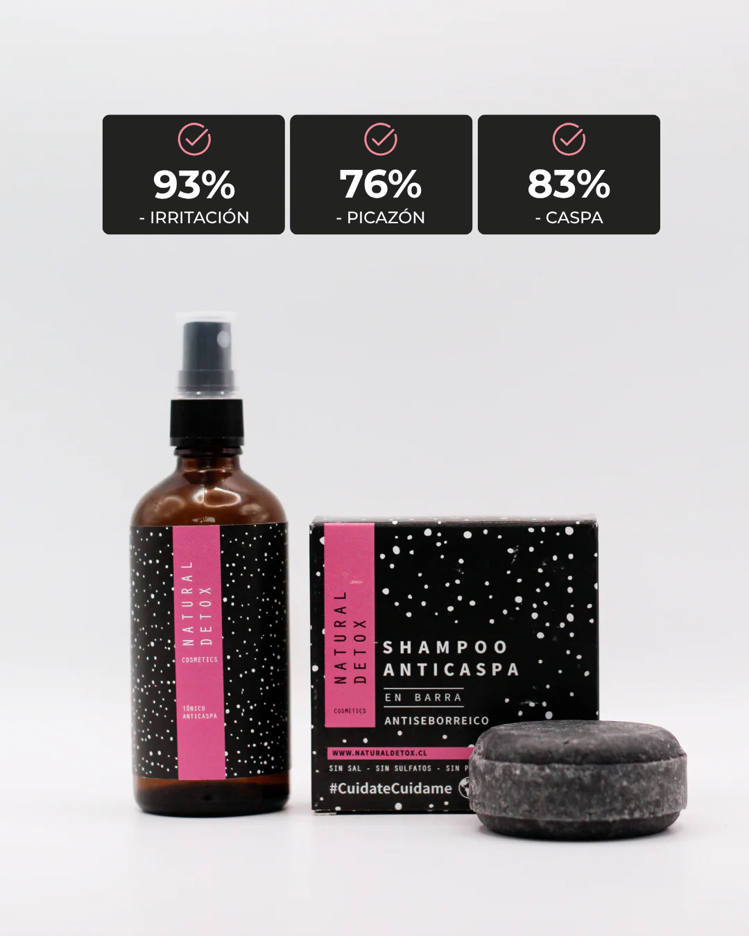 Pack Tratamiento Anticaspa Grasa en Barra – Natural Detox