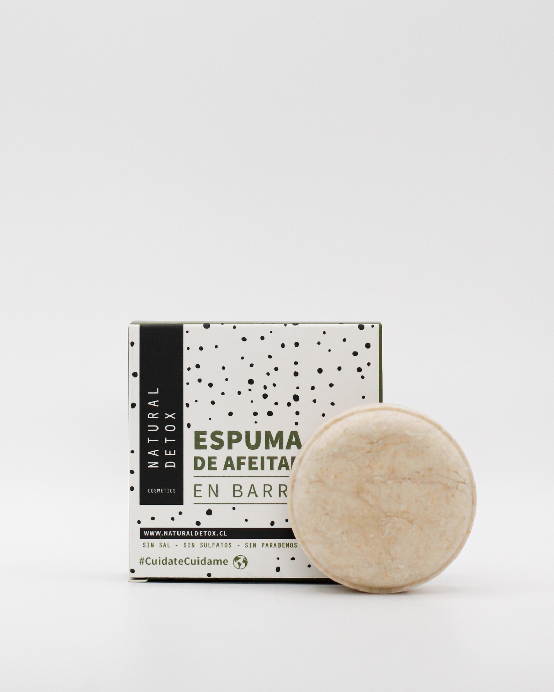 Espuma de afeitar en barra para piel sensible e irritación