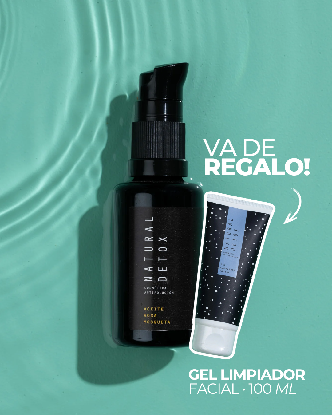 Aceite de Rosa Mosqueta + gel limpiador de regalo 🧡