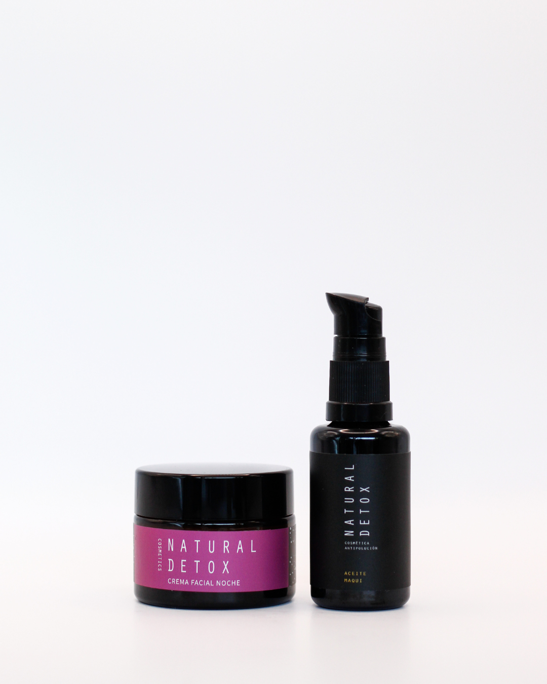 Rutina Facial de noche · Aceite de maqui + crema facial noche