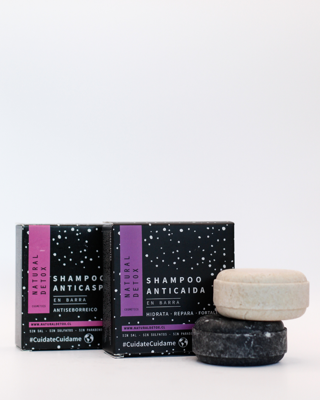 Pack Shampoo Anticaída y Caspa Grasa en barra | Reduce la caída y la caspa en un 83%