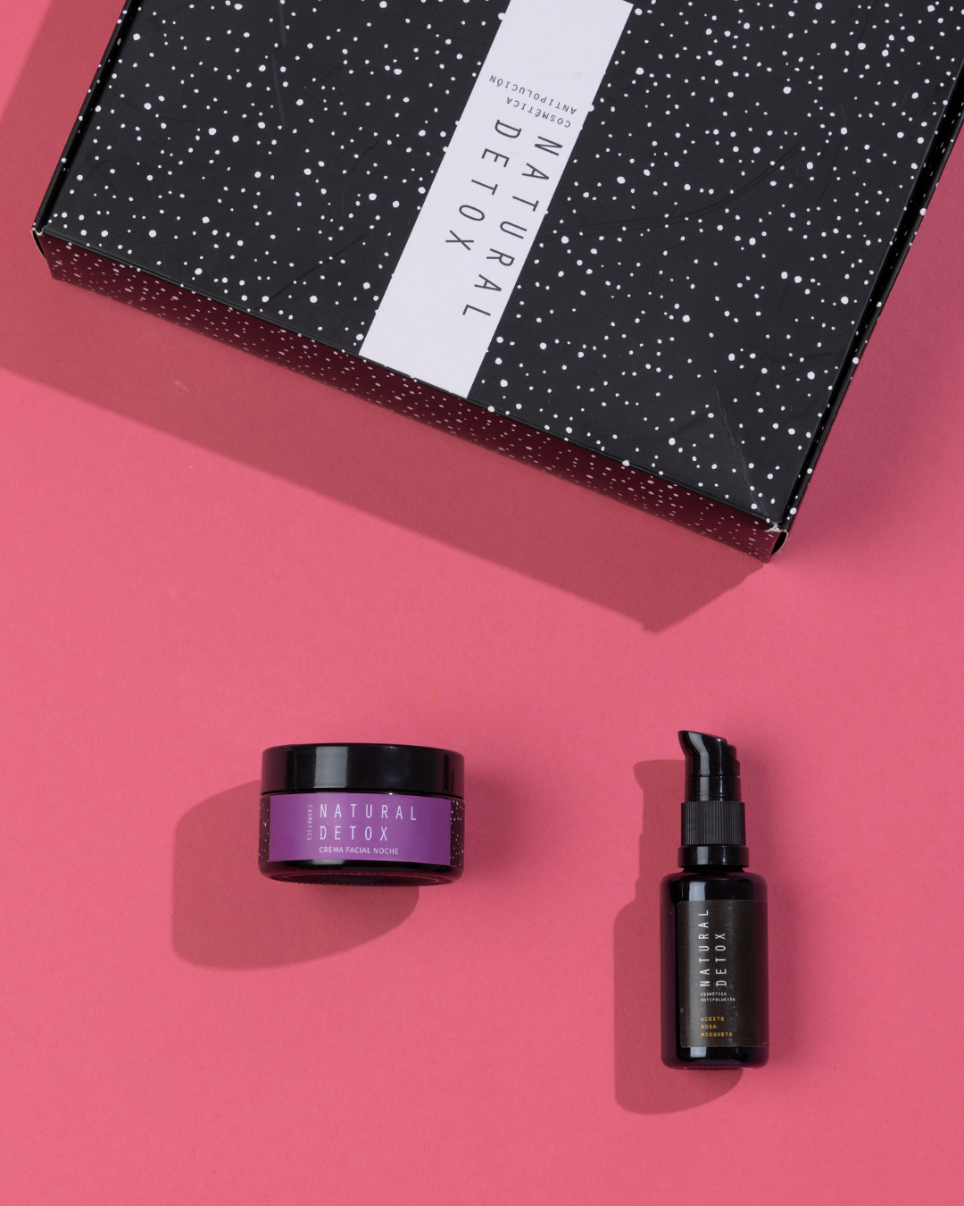 Rutina rostro, cuello y escote. Aceite de rosa mosqueta + crema facial