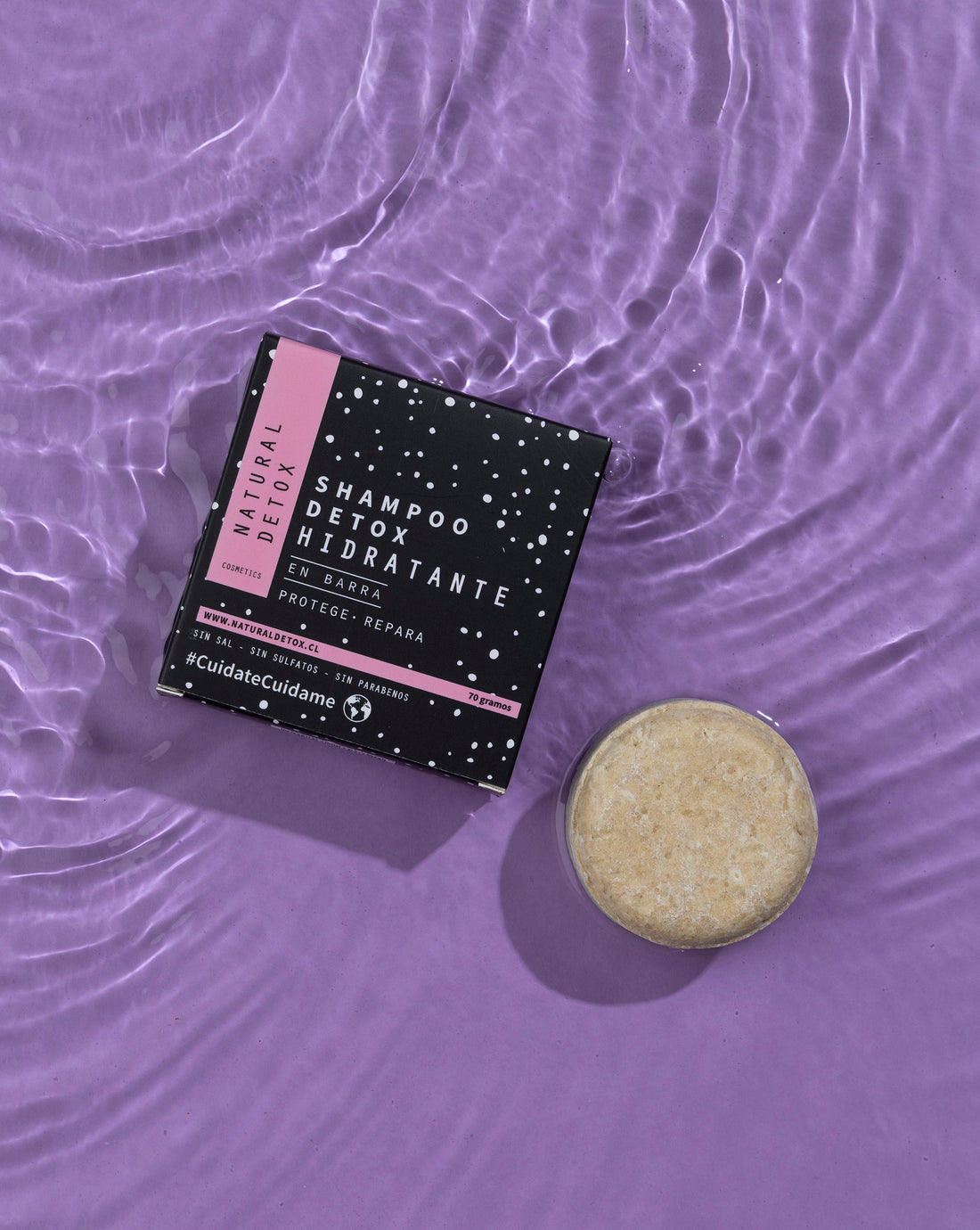 Shampoo Detox Hidratante en Barra – Pelo Seco, Frizz y Caspa Seca