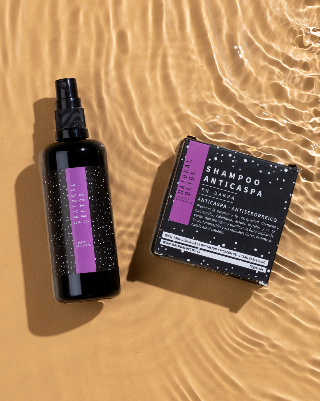 Rutina Shampoo en Barra + Tónico para caspa, sebo y picazón