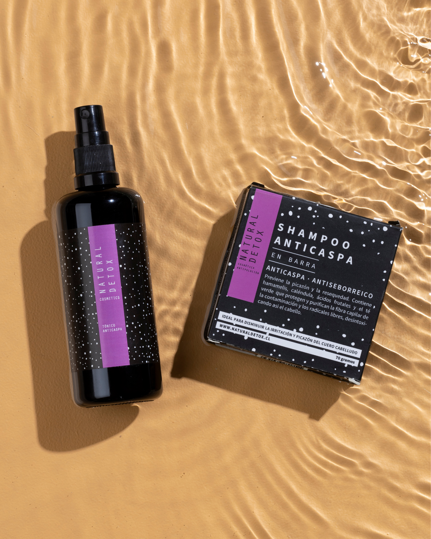 Rutina Shampoo en Barra + Tónico para caspa, sebo y picazón